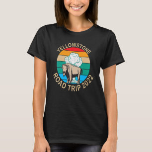 T-shirt Voyage dans le bison buffle du parc national de Ye