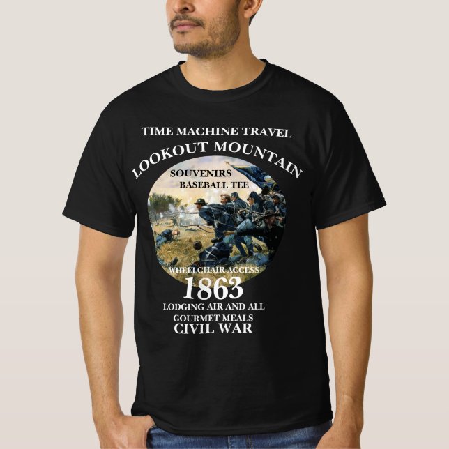 T-SHIRT VOYAGE DANS LE TEMPS MACHINE BATAILLE DU MONT LOOK (Devant)