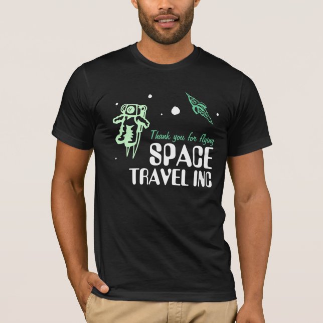 T-shirt Voyage dans l'espace inc. (Devant)