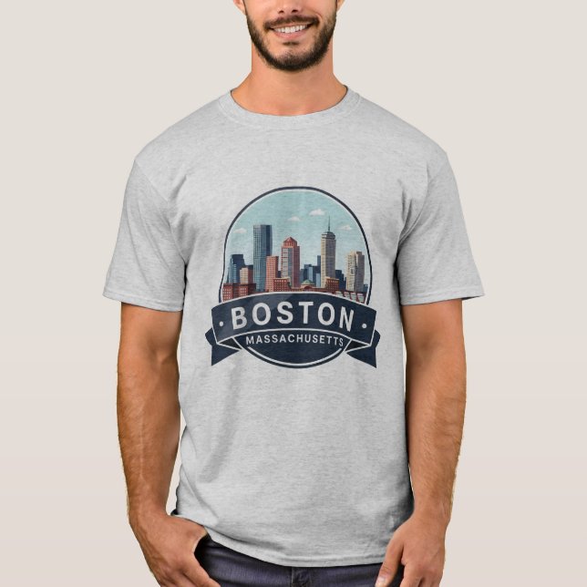 T-shirt Voyage de Boston Beacon Hill (Devant)