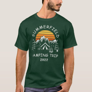 T-shirt Voyage de camping rétro assorti pour la famille