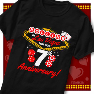 T-shirt Voyage de couple pour le 7ème anniversaire à Las V