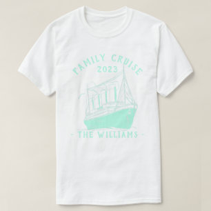 T-shirt Voyage de croisière en famille personnalisée
