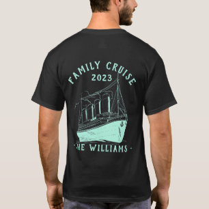 T-shirt Voyage de croisière en famille personnalisée
