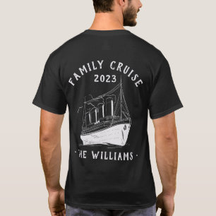 T-shirt Voyage de croisière en famille personnalisée