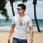 T-shirt Voyage de croisière jumelé Réunion familiale Perso<br><div class="desc">Embarquez sur le pont avec ce thème nautique ancre, roue de bateau et conception de corde comme une famille faisant des choses nautiques comme voyage de croisière, bateau, vacances maison de plage. Ajoutez votre nom de famille, l'événement et la date en cliquant sur le bouton "Personnaliser". Fait une chemise parfaite...</div>