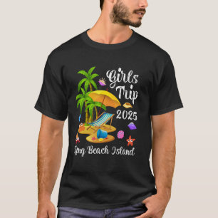 T-shirt Voyage de filles 2025 Vacances d'été New Jersey Lo