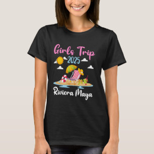 T-shirt Voyage de filles à la plage de la Riviera Maya 202