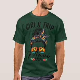 T-shirt Voyage de filles à Maui 2022 Hawaï Chignon Cheveux