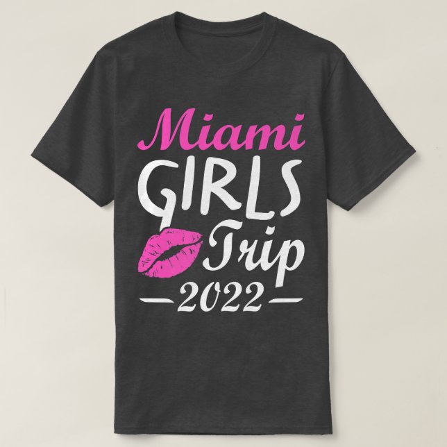 T-shirt Voyage de filles à Miami 2022 Enterrement de vie d (Design devant)
