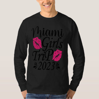 T-shirt Voyage de filles à Miami 2023 Enterrement de vie d