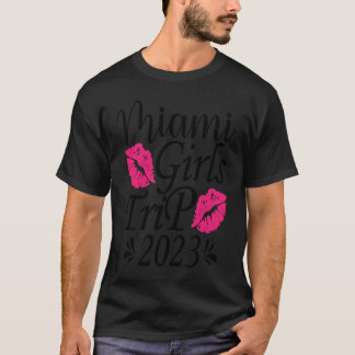 T-shirt Voyage de filles à Miami 2023 Enterrement de vie d