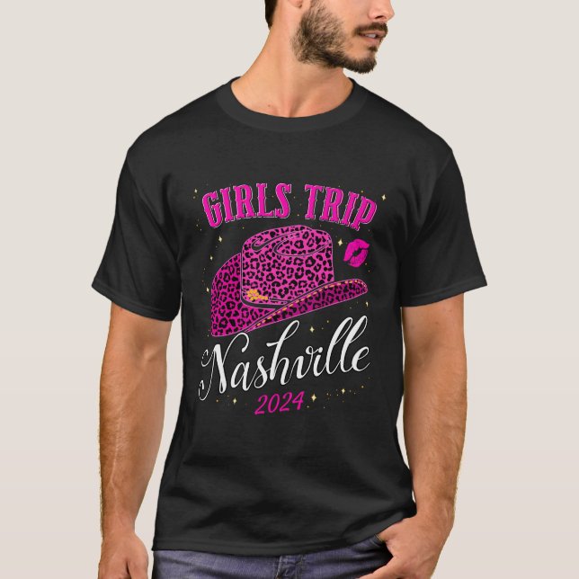 T-shirt Voyage de filles à Nashville 2024 pour l'anniversa (Devant)
