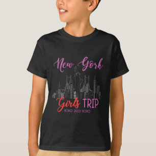 T-shirt Voyage de filles à New York 2023 Vacances à Nyc 20