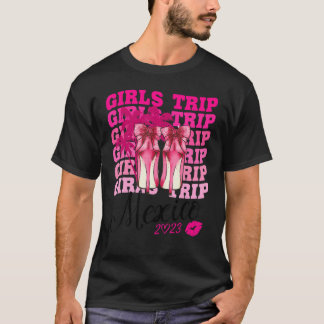 T-shirt Voyage de filles au Mexique 2023 Week-end d'annive