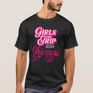 T-shirt Voyage de filles Chicago 2024 Chemise femmes Weeke