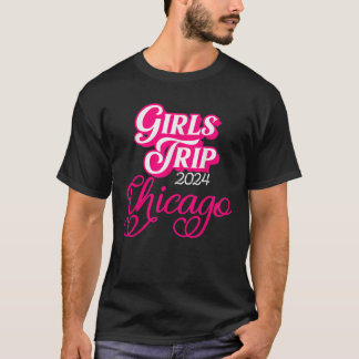 T-shirt Voyage de filles Chicago 2024 Chemise femmes Weeke