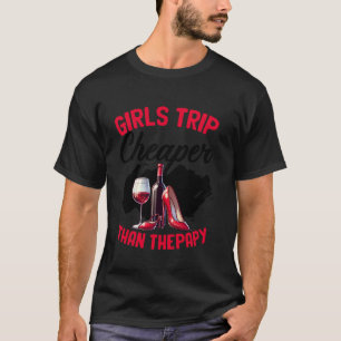 T-shirt Voyage de filles drôle Bachelorette Fête du vin Fi
