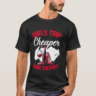 T-shirt Voyage de filles drôle EVG Fête de vin Filles