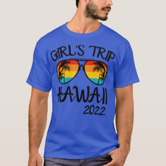 T-shirt Voyage de filles Hawaii 2022 Lunettes de soleil va
