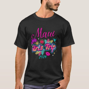 T-shirt Voyage de filles Hawaii 2024 Maui Femmes vacances