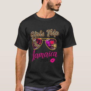 T-shirt Voyage de filles Jamaïque 2024 Plage Femme Vacatio