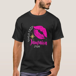 T-shirt Voyage de filles Jamaïque 2024 Plage Femme Vacatio