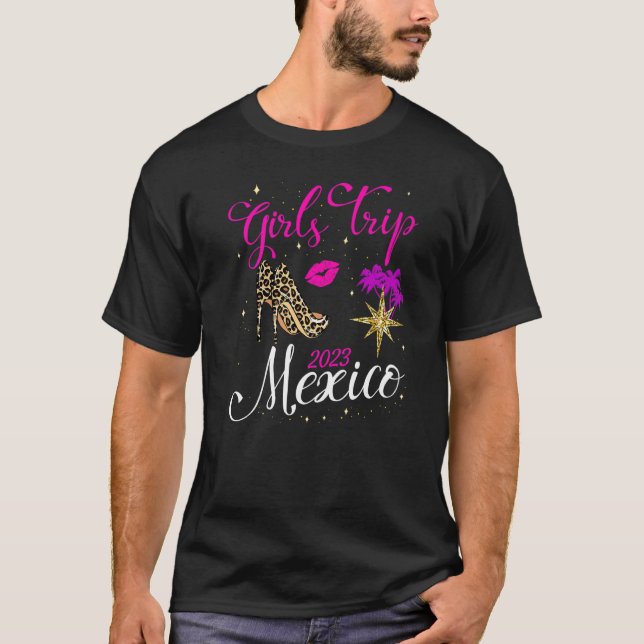 T-shirt Voyage de filles Mexique 2023 Week-end pour femmes (Devant)