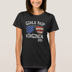 T-shirt Voyage de filles Virginia 2021 Week-end de vacance