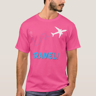 T-shirt Voyage de la trajectoire de boucle de l'avion