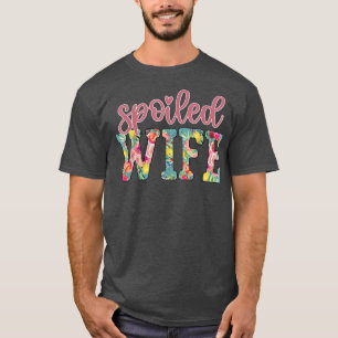 T-shirt Voyage de lune de miel de femme gâtée drôle marié