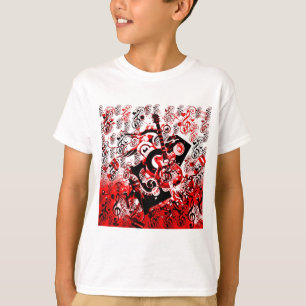 T-shirt Voyage de Musique-Rouge_