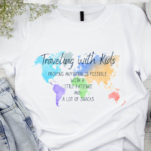 T-shirt Voyage de parents amusants avec les enfants