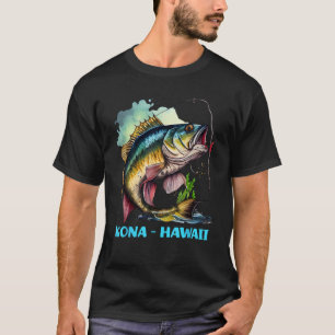 T-shirt Voyage de pêche Kona Hawaii HI Pêcheur Pêche à la