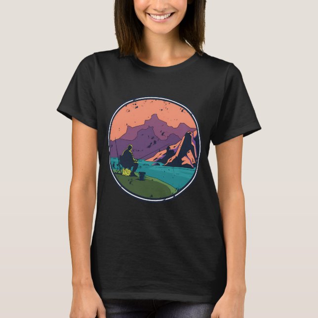 T-shirt voyage de pêche pêcheur pêcheur (Devant)