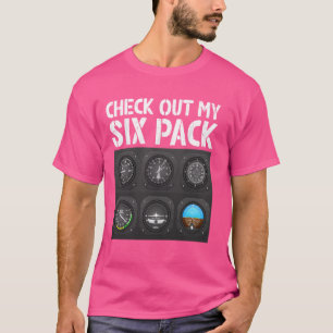 T-shirt Voyage de pilote mon pack de six, pilote d'avion,