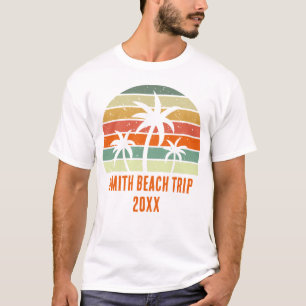 T-shirt Voyage de vacances sur mesure à Palm Tree