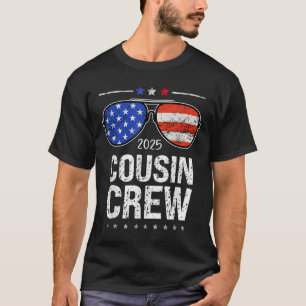 T-shirt Voyage d'équipage Cousin 2025 Semaine de réunion f