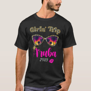 T-shirt Voyage Des Filles Aruba 2023 Pour Les Filles Week-