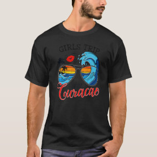 T-shirt Voyage Des Filles Curaçao 2022 Pour Les Femmes Wee