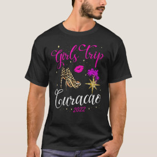 T-shirt Voyage Des Filles Curacao 2022 Pour Les Filles Wee
