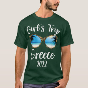 T-shirt Voyage des filles Grèce 2022 Plage Lunettes de sol