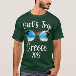 T-shirt Voyage des filles Grèce 2022 Plage Lunettes de sol