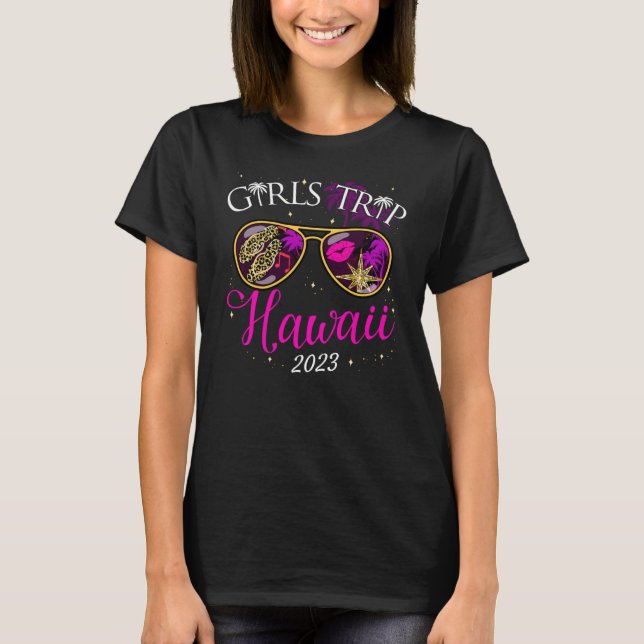 T-shirt Voyage Des Filles Hawaii 2023 Pour Les Femmes Week (Devant)