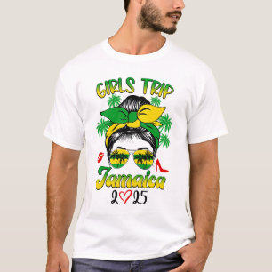T-shirt Voyage Des Filles Jamaïque 2025 Pour L'Escadron De