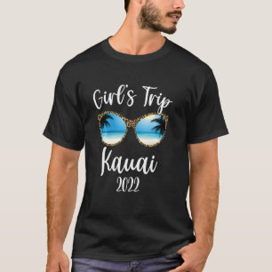 T-shirt Voyage des filles Kauai 2022 Plage Lunettes de sol