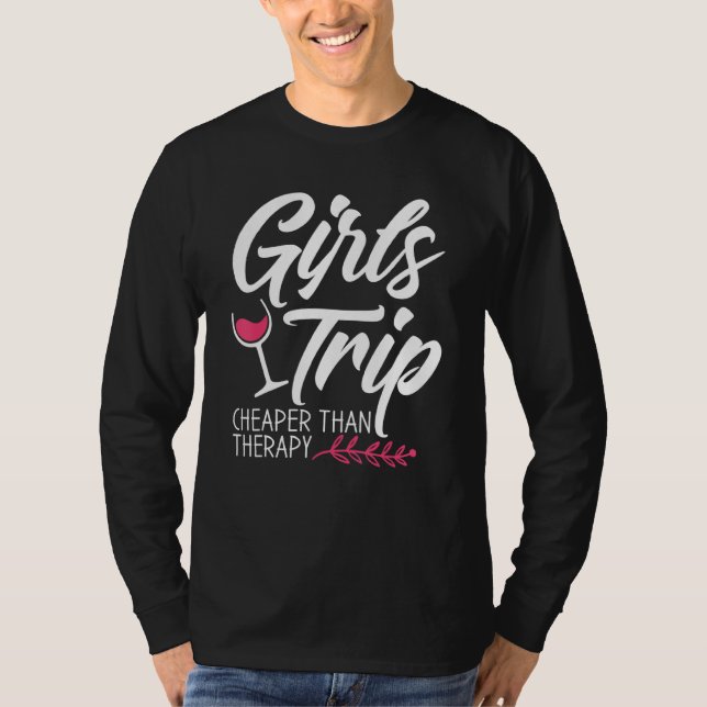 T-shirt Voyage Des Filles Moins Cher Qu'Une Thérapie 2021  (Devant)