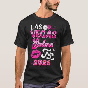 T-shirt Voyage des Sœurs à Las Vegas 2026 Fille d'Annivers