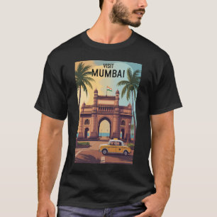 T-shirt Voyage d'illustrations à Mumbai India Gateway of I