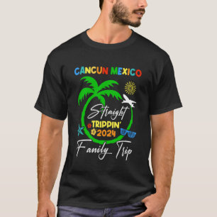 T-shirt Voyage droit Cancun Mexique Famille Vacances Somme